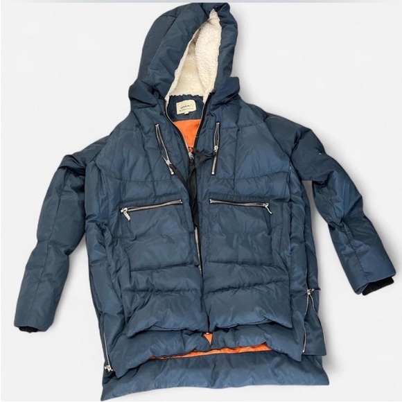 OLAY Blue Jacket with Orange and White Accents - Picture 1 of 2